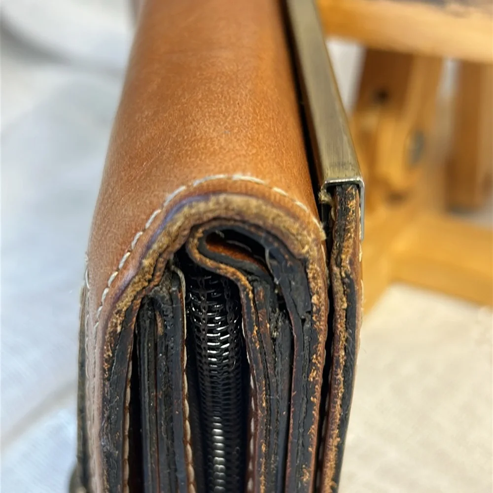 Patricia Nash leather vintage large wallet